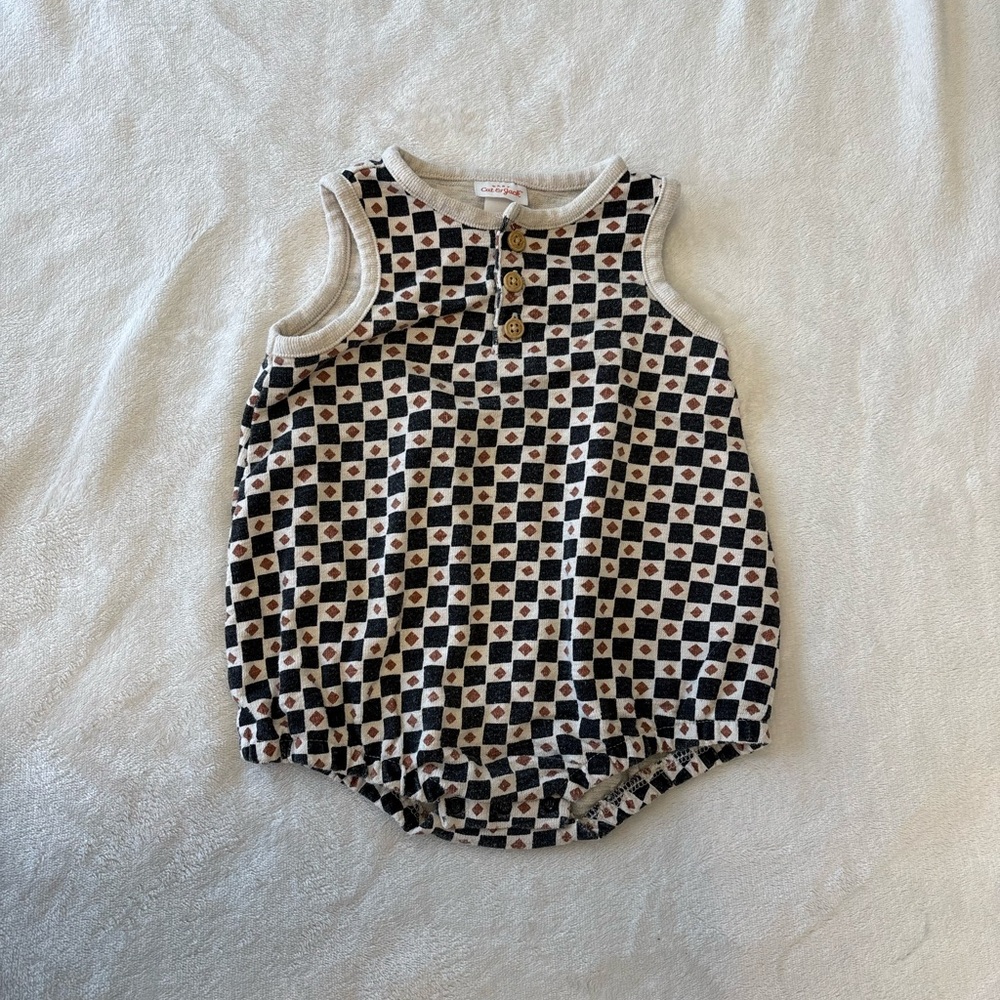 Cat & Jack summer bubble romper 6-9 months baby boy sleeveless